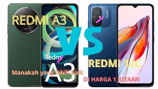 REDMI A3 VS REDMI 12C!!!!Manakah yang lebih baik di rentang harga 1 jutaan??  #xiaomi #xiaomiredmi