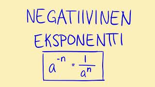 Negatiivinen eksponentti