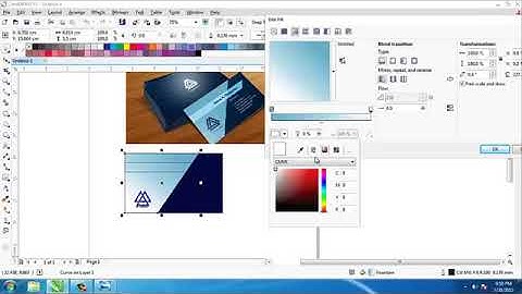 Thiết kế danh thiếp đơn giản bằng CorelDraw