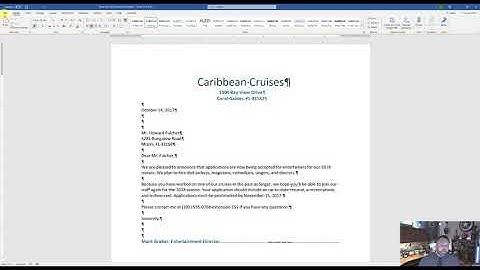Word 365 Chapter 8 Grader Project Walkthrough