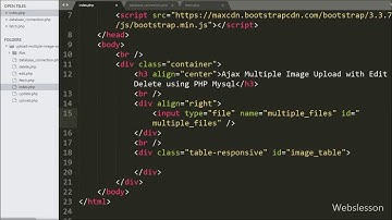 Ajax Multiple Image Upload with Edit Delete using PHP Mysql