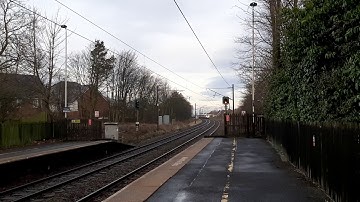 LNER AZUMA 800 passes cramlington on Saturday 28th December 2019