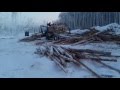 Водії півночі. Зимове завантаження ліса маніпулятором Соломбалець СФ-75