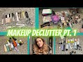 Makeup Declutter PART 1 Getting rid of 10 years worth of Makeup!! 2021