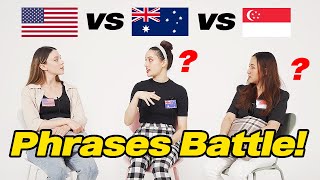 US vs Australia vs Singapore Expressions & Phrases Differences!!