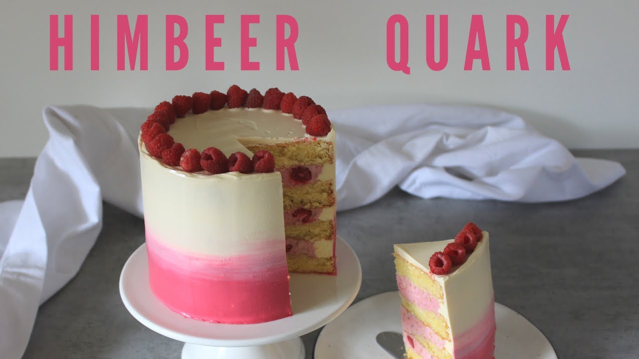 Himbeer Quark Torte | ombre cake | julia’s cakery