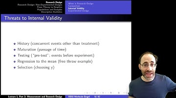 Intro to Empirical Methods Lecture 1, Module 8: Research Design