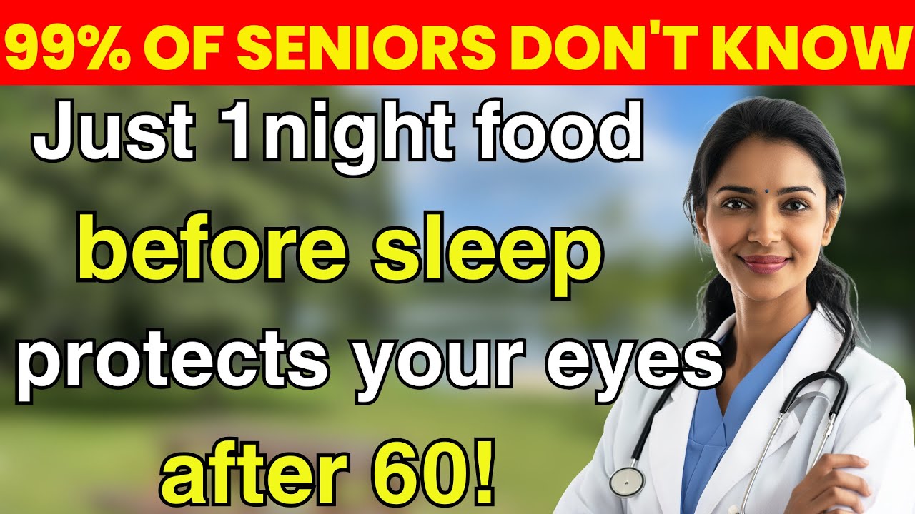 Over 60? Eat THIS Before Bed to REVERSE Aging Eyes and Restore Clear Vision FAST! | Senior Nutrition
