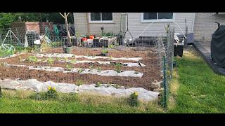 Mini Suburban Organic Garden soil Prep