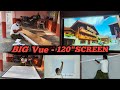 Big Vue 120 inch screen unboxing //Big Vue projector screen Insulation // Big Vue screen test #yt 