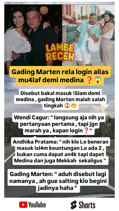 Gading Marten Rela Login Demi Medina?! 😱 Komentar Wendi & Andhika Bikin Heboh #lambereceh