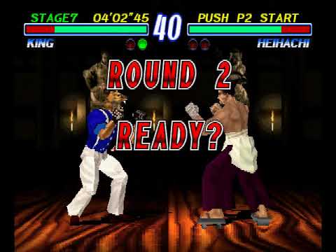 Tekken 2 ( PS1 ) - King - Arcade Mode - Original Music ( Feb 8, 2018 )