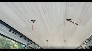Ceiling planks installation on a Chevy Express 3500 Van conversion. by GP DIY 662 views 2 years ago 6 minutes, 7 seconds