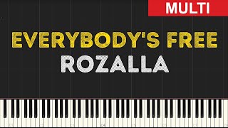Rozalla - Everybodys Free (Instrumental Tutorial) [Synthesia]