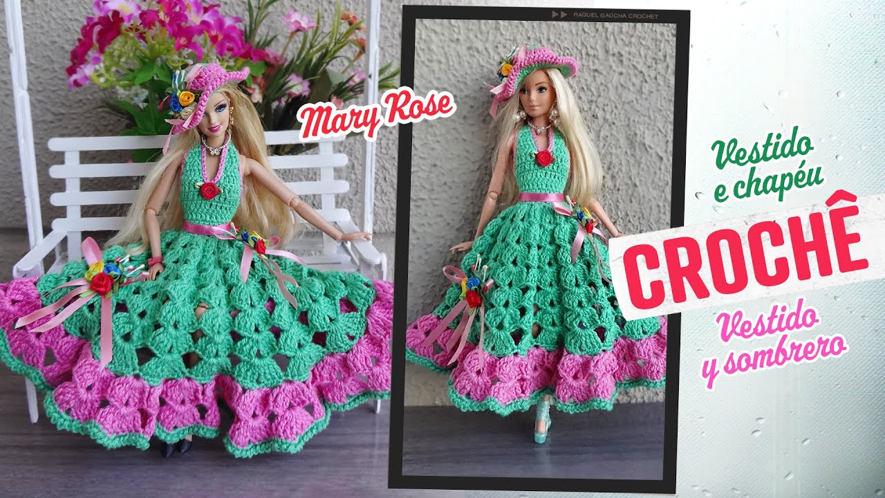 Crochet Purse and Dress Kimberly for Barbie (Portuguese/Spanish) 