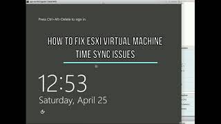 How to fix ESXi Virtual Machine Time Sync issues