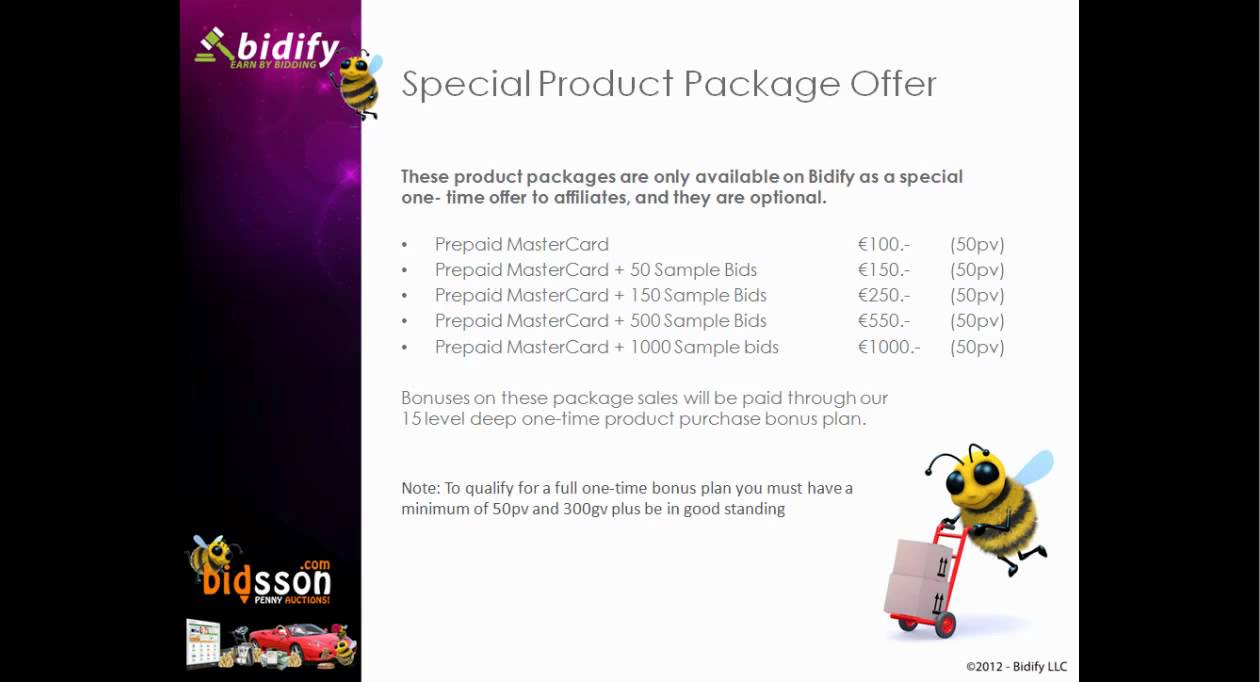 Bidify Launch Final Presentation July-7-12