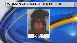 Woman charged after pursuit in Gadsden