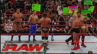 Randy Orton, Chris Benoit & Shelton Benjamin vs Evolution RAW Sep 20,2004