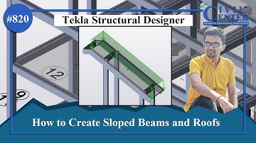 Tekla Structural Designer ||How to Create Sloped Beams and Slabs ||Applying Loads to Sloped Surface