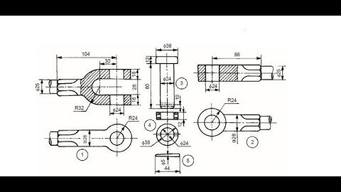 Knuckle Joint AutoCAD Tutorial | Step by Step | No Audio