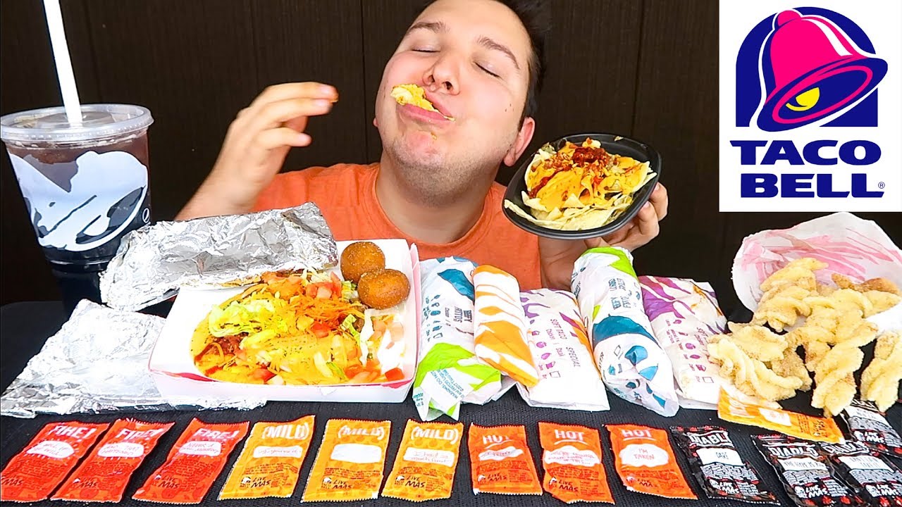 Entire Taco Bell Value Menu Challenge Mukbang Youtube