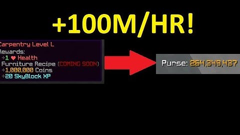 Make MILLIONS OF COINS getting CARPENTRY 50 with this flip… (Hypixel Skyblock)
