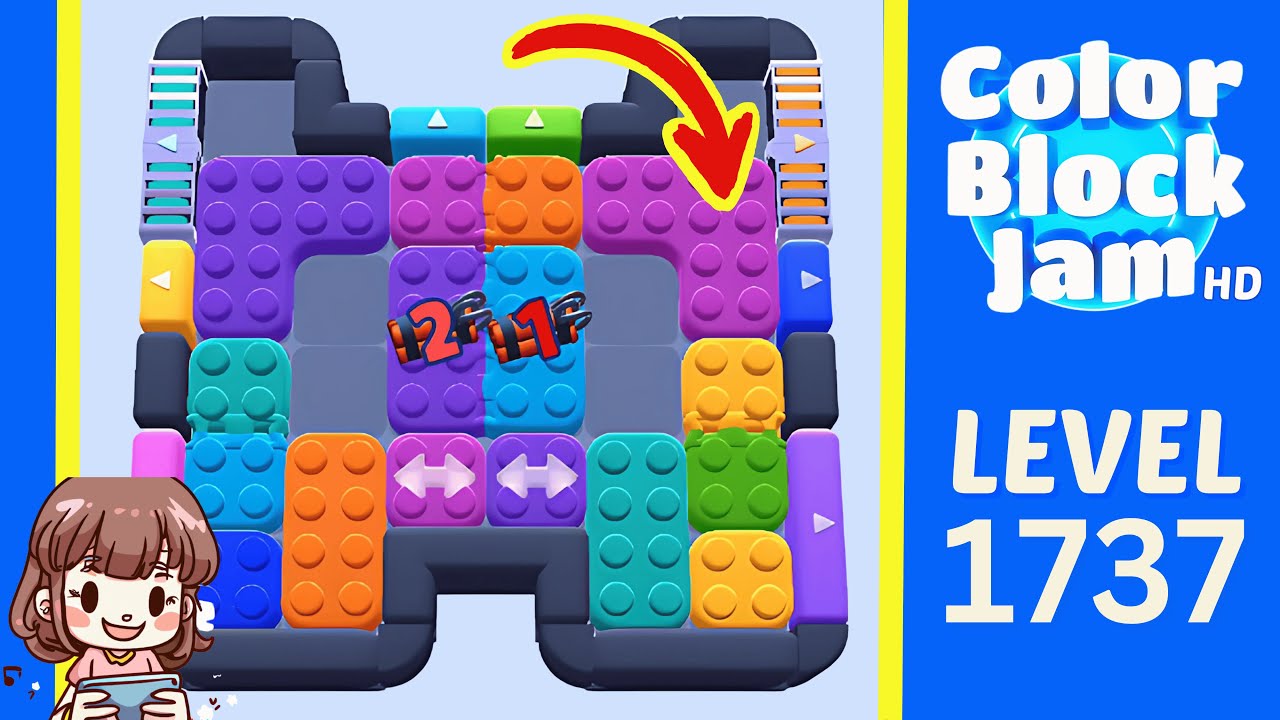 Color Block Jam Level 836 (1737) Solution Walkthrough - YouTube