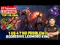 1 VS 4? NO PROBLEM !! Aggresive Leomord King [ Top 1 Global Leomord ] R7 Tatsumaki - Mobile Legends