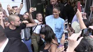 Beautiful Rihanna had a busy day in Paris