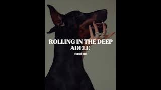 Rolling in the deep: Adele (sped up)