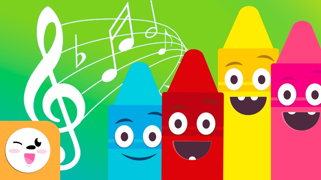 Color Songs - Colors for Kids - Red, blue, yellow, green, orange, pink, brown, purple, black...