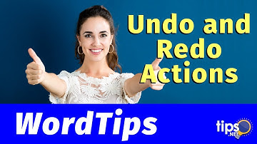 Undo and Redo Actions