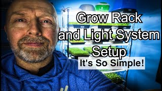 How to Set Up A Rack and Light System for Growing Microgreens.