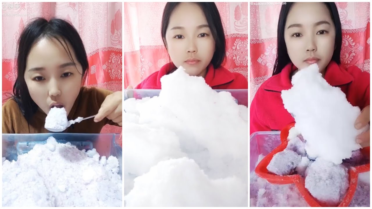 EP.218EATING ICE | FREEZER FROST.asmr iceeating #freezerfrost #iceeating