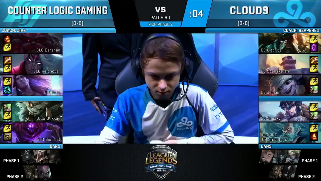 CLG vs C9 Highlights NA LCS Spring 2018