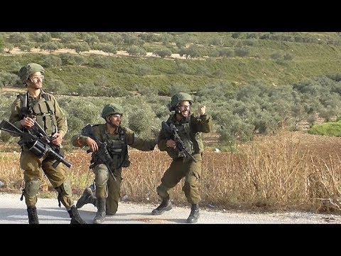 Israeli Soldiers Cheer After Shooting A Palestinian Protester In The Village Of Madama