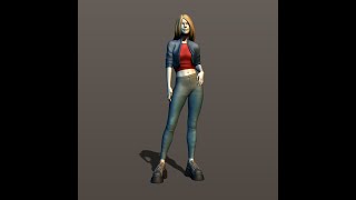 Teen girl 3D print model