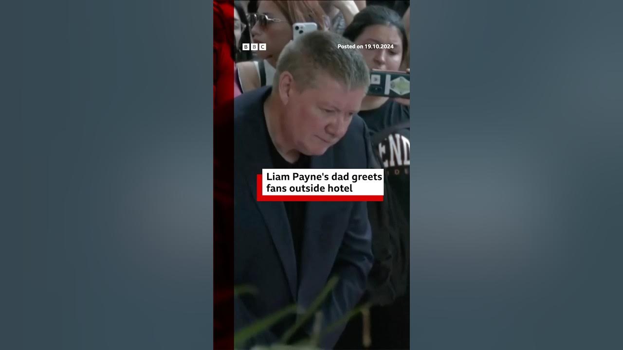 Liam Payne’s father visits the hotel where his son died. #LiamPayne #BBCNews