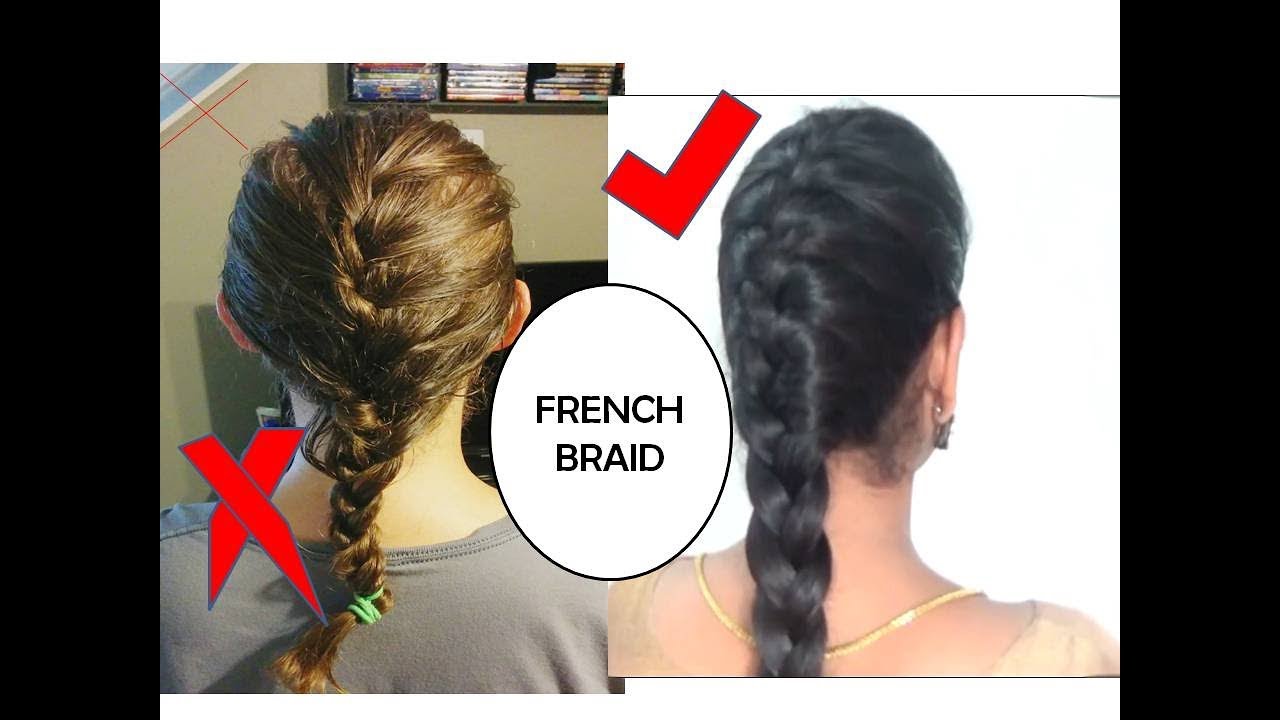 French Braid Hairstyle/Easy French Braid Hairstyle Tutorial in Tamil |  French braid hairstyles, Braided hairstyles tutorials, Hair tutorial