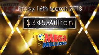 Mega Millions Jackpot Friday 16th March 2018