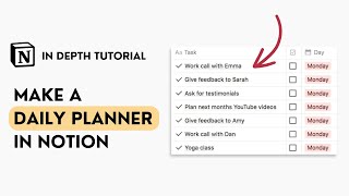 Make a Daily Planner in Notion (Step By Step Tutorial)