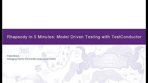 [IBM-Rhapsody] Model Driven Testing with [Rhapsody TestConductor]