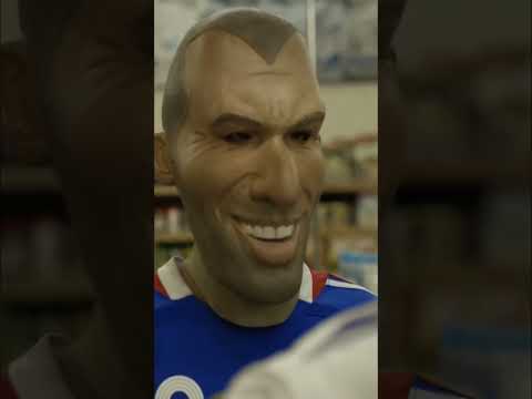 Zidane Headbutts Fat Lard Security Guard!