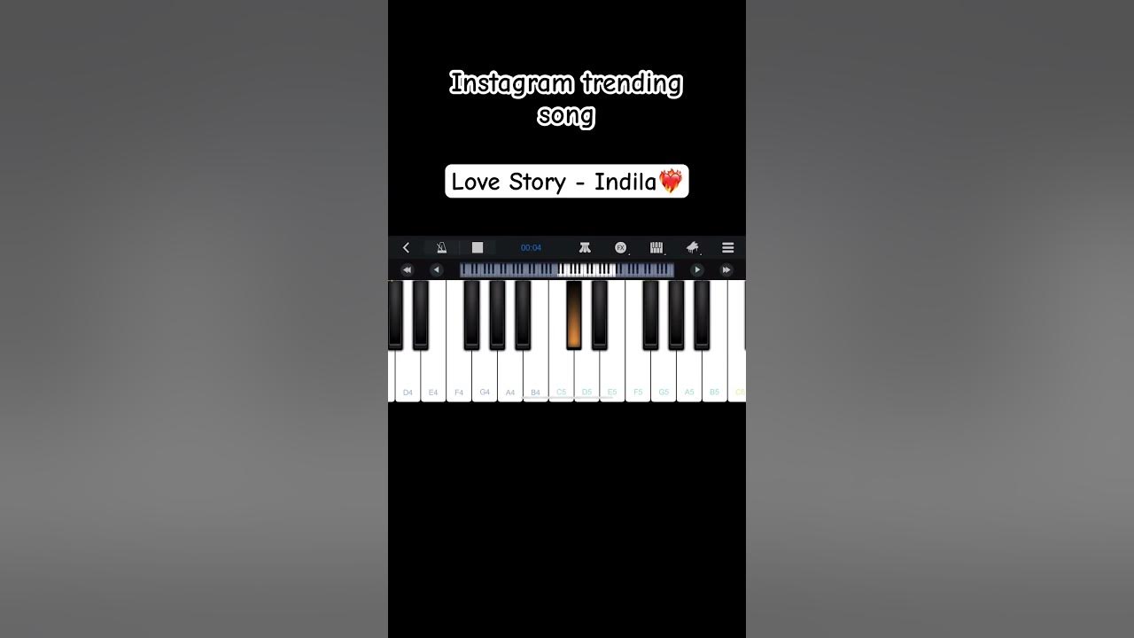 LOVE STORY - INDILA | mobile piano tutorial #pianotutorial #lovestory #indila