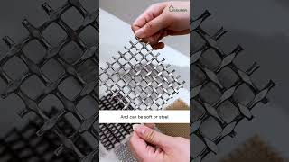 Metal mesh for a minimalist premium texture in a full range of new colours#metal mesh #design #walls