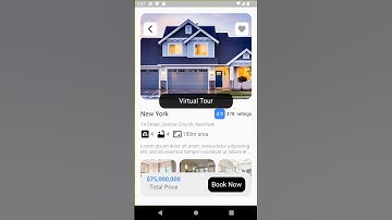 Real Estate App UI With Flutter| #shorts  #flutter