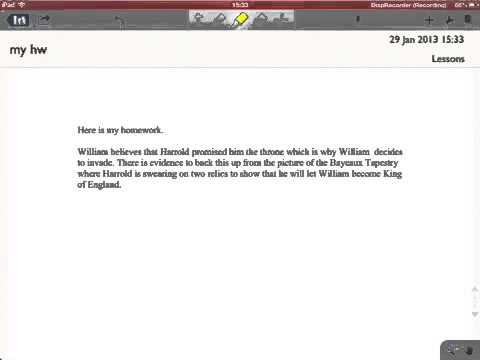 Using Notability on iPad to provide student feedback
