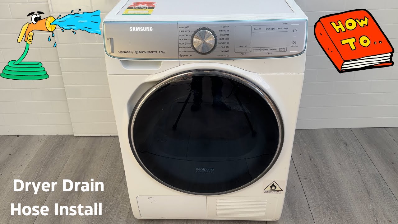 Dryer Drain Hose Installation YouTube Dryer Drain Hose Installation YouTube
