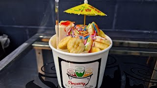 Banana Ice Cream Rolls ? icecream icecreamrolls rolled_ice_cream tawaicecream